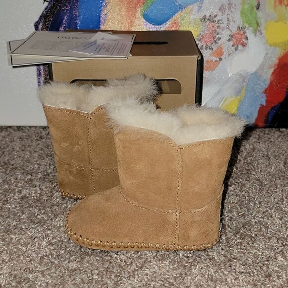 Ugg Australia Caden Infant Chestnut Snow Boots Size 2/3 6-12 months - Picture 10 of 13